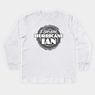 I Survived Hurricane Ian Kids Long Sleeve T-Shirt